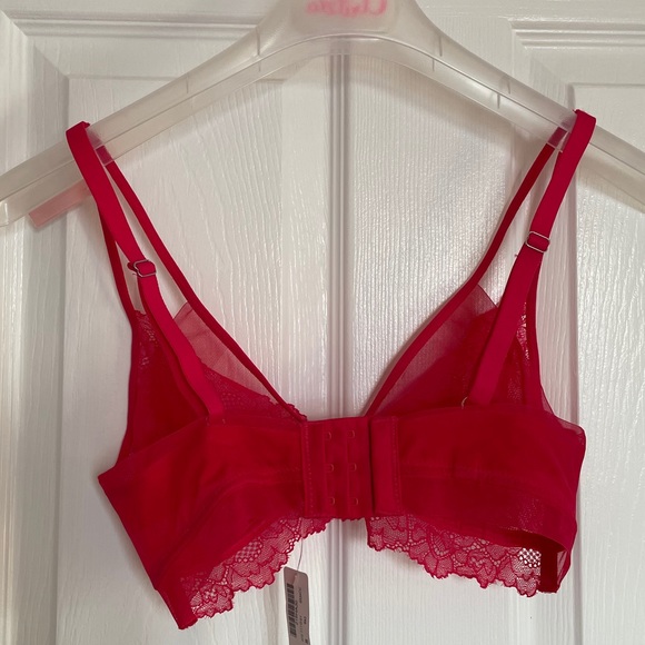 Bright Pink Lace Bralette - Picture 2 of 2